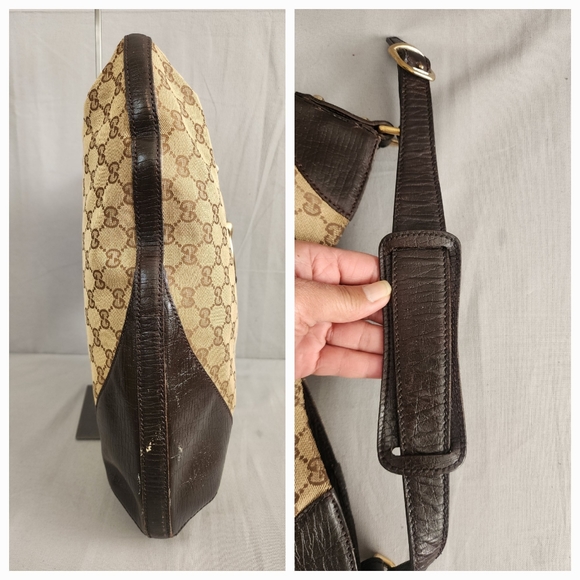 GUCCI GG Canvas Horsebit Hasler Hobo Bag - Picture 11 of 15